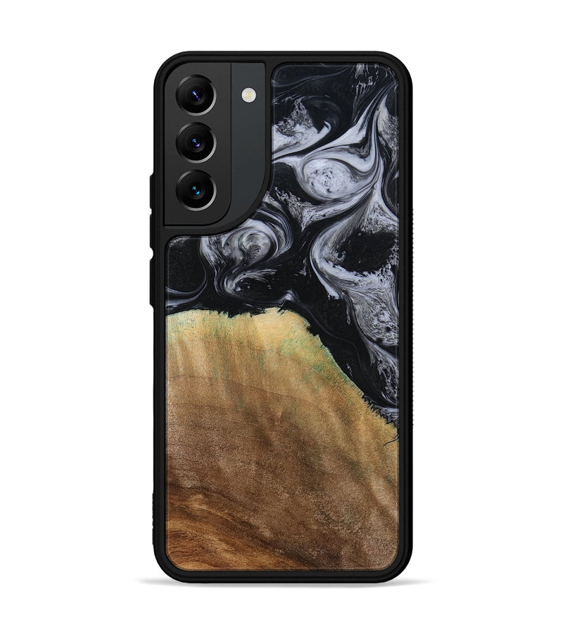 Galaxy S22 Plus Wood Phone Case - Merritt (Black & White, 777996)