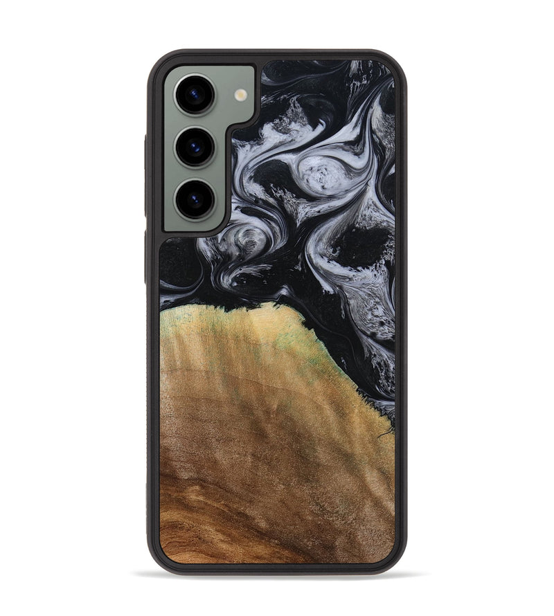 Galaxy S23 Plus Wood Phone Case - Merritt (Black & White, 777996)