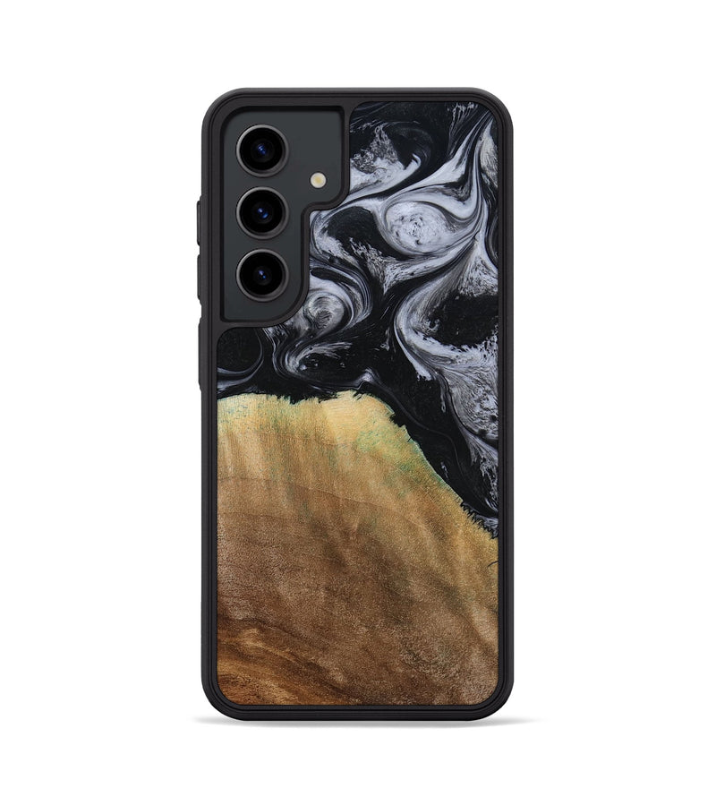 Galaxy S24 Wood Phone Case - Merritt (Black & White, 777996)