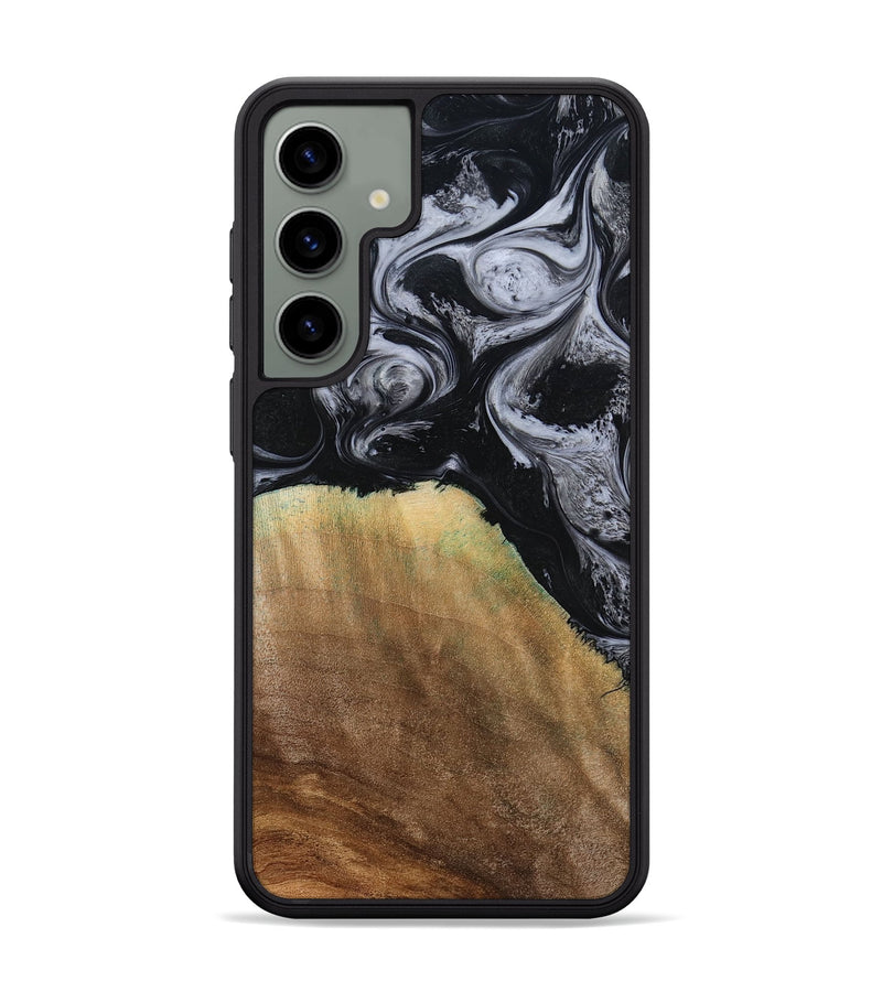Galaxy S24 Plus Wood Phone Case - Merritt (Black & White, 777996)