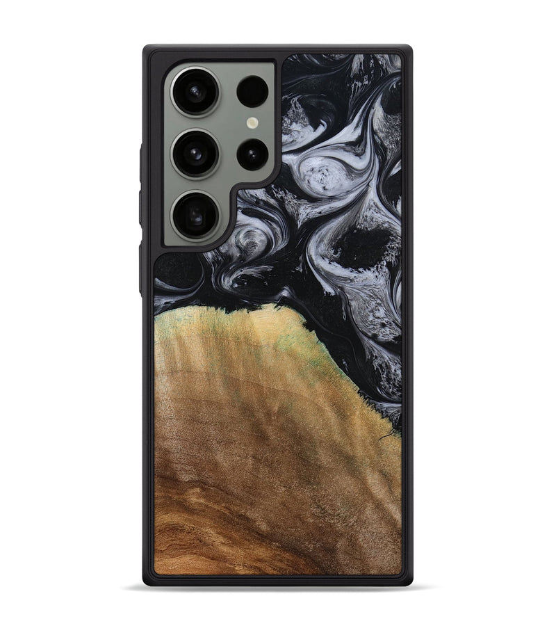 Galaxy S24 Ultra Wood Phone Case - Merritt (Black & White, 777996)