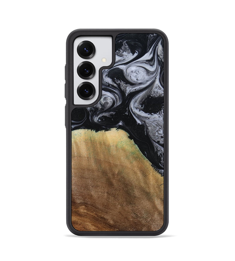 Galaxy S25 Wood Phone Case - Merritt (Black & White, 777996)