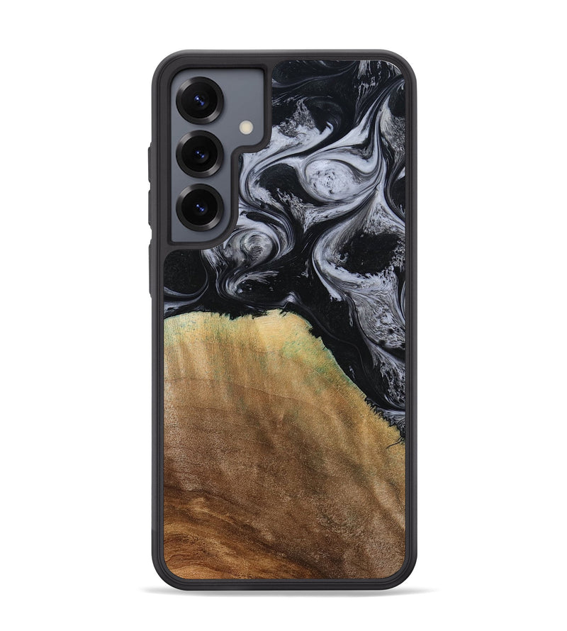 Galaxy S25 Plus Wood Phone Case - Merritt (Black & White, 777996)