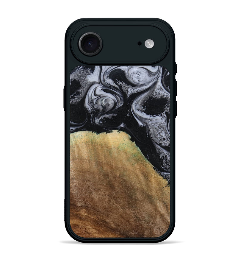 iPhone 17 Air Wood Phone Case - Merritt (Black & White, 777996)