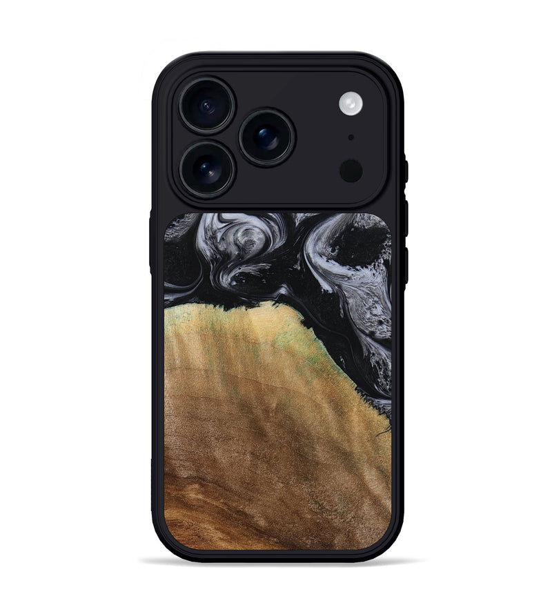 iPhone 17 Pro Wood Phone Case - Merritt (Black & White, 777996)