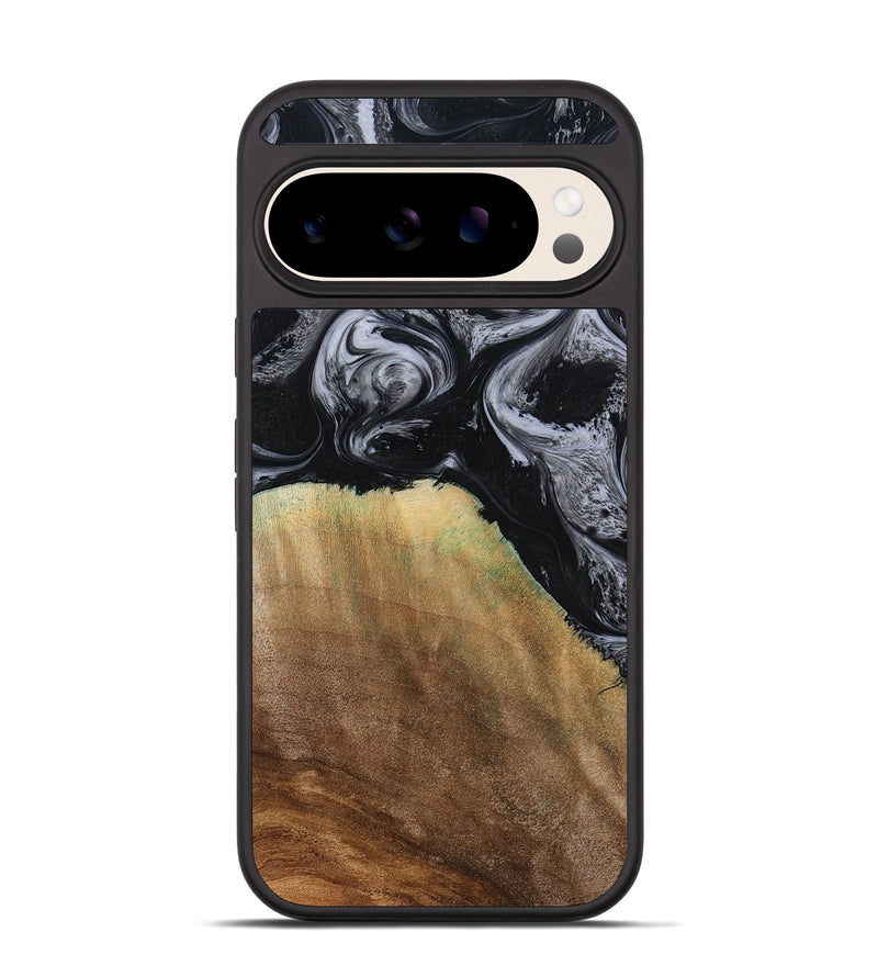 Pixel 10 Wood Phone Case - Merritt (Black & White, 777996)
