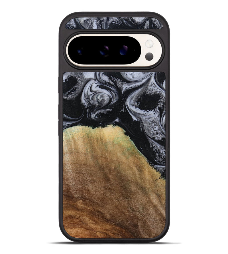 Pixel 10 Pro XL Wood Phone Case - Merritt (Black & White, 777996)