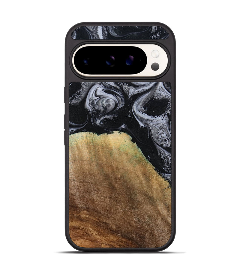 Pixel 9 Pro Wood Phone Case - Merritt (Black & White, 777996)