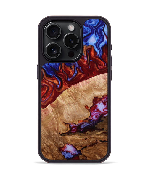 iPhone 15 Pro Wood Phone Case - Arleth (Fire & Ice, 778003)