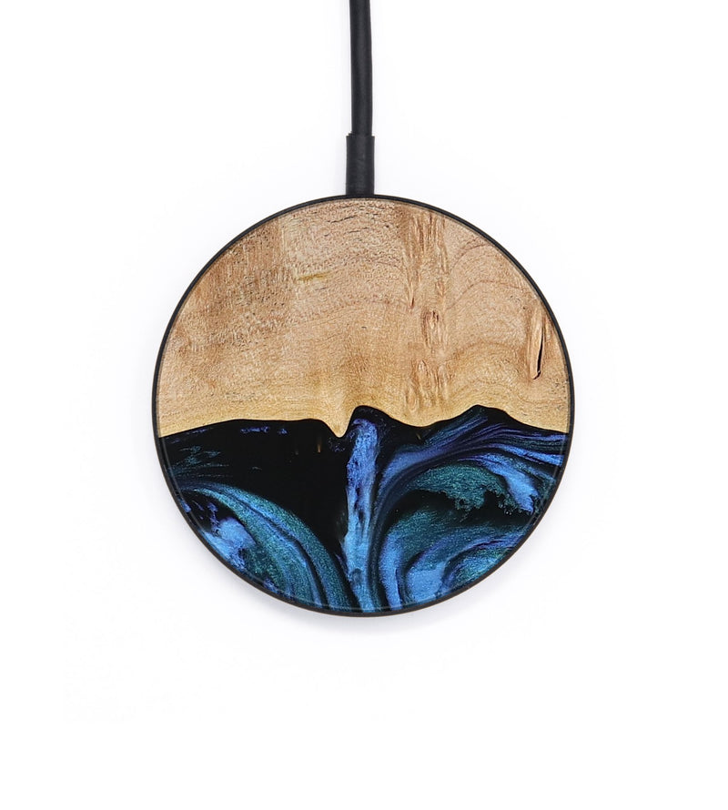 Circle Wood Wireless Charger - Stacia (Blue, 778027)