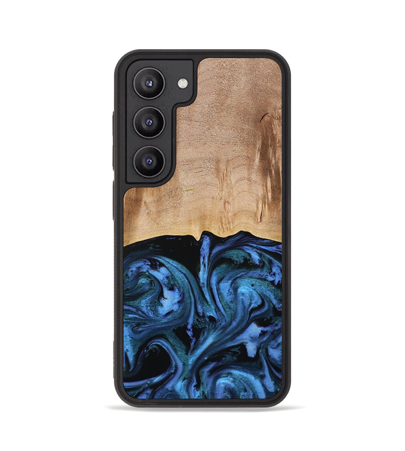 Galaxy S23 Wood Phone Case - Stacia (Blue, 778027)