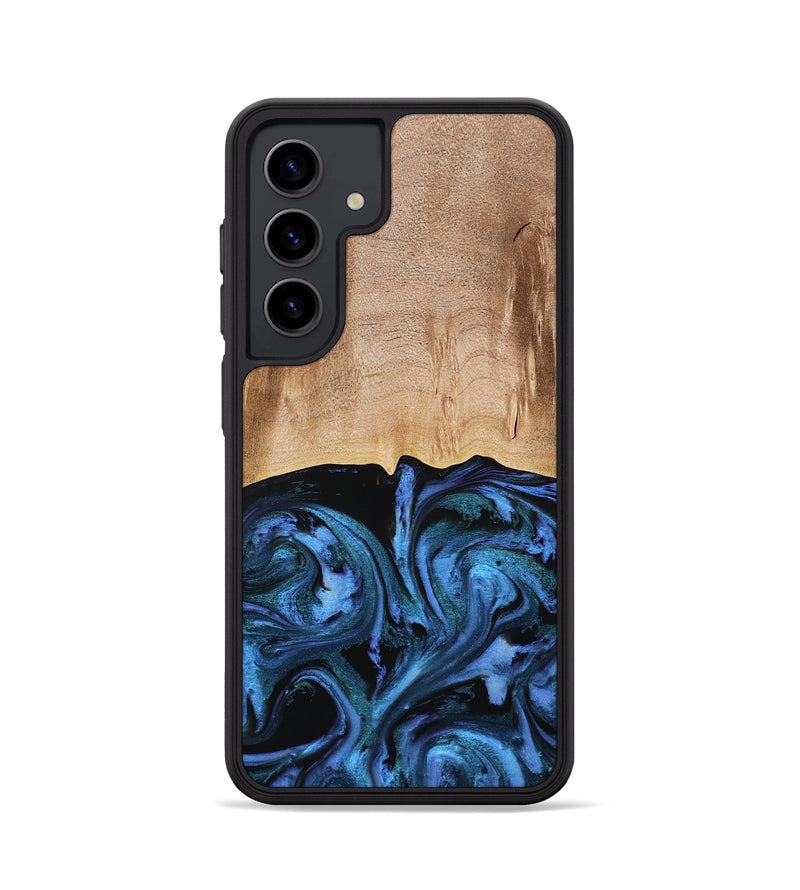 Galaxy S24 Wood Phone Case - Stacia (Blue, 778027)