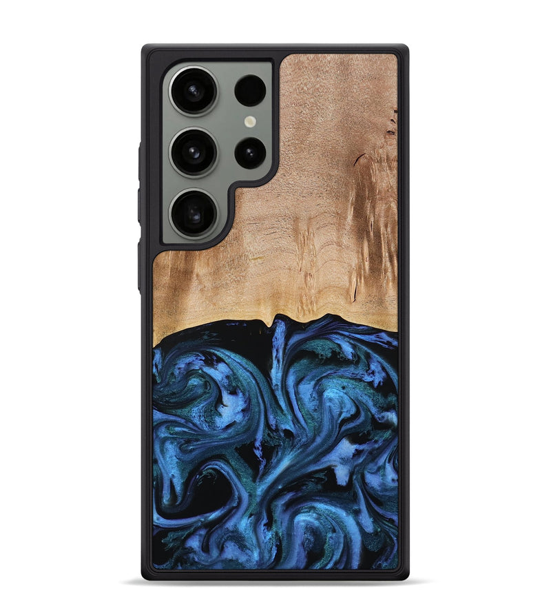 Galaxy S24 Ultra Wood Phone Case - Stacia (Blue, 778027)