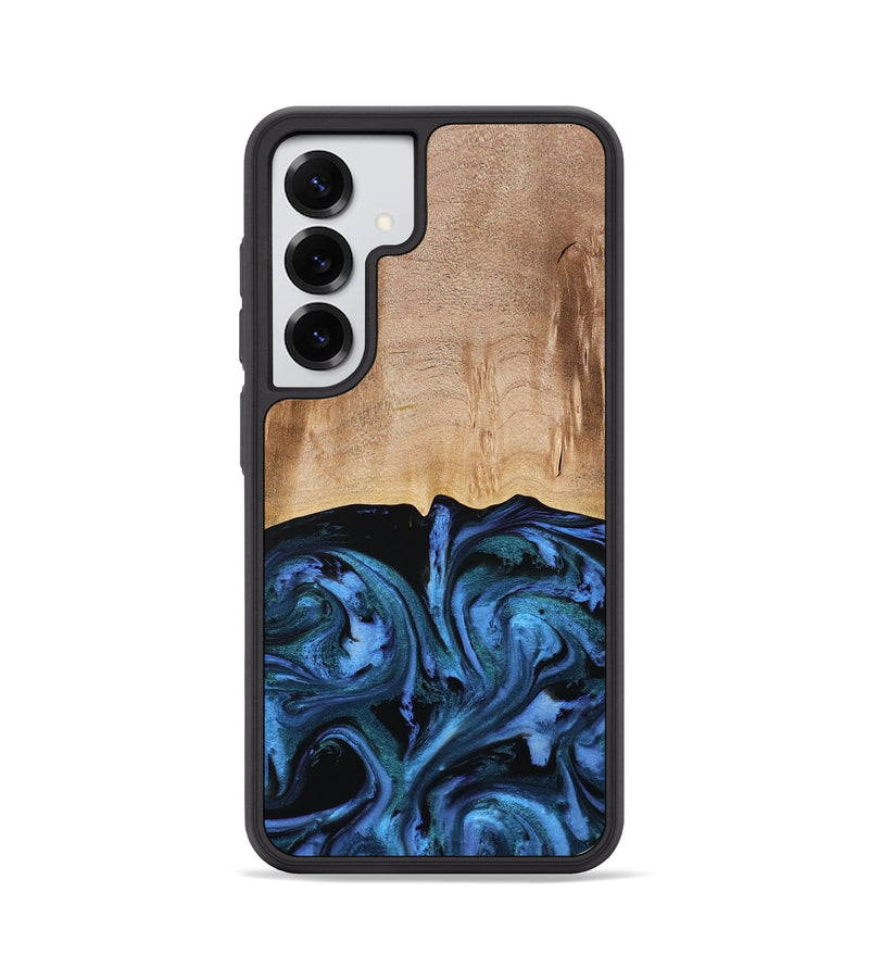 Galaxy S25 Wood Phone Case - Stacia (Blue, 778027)