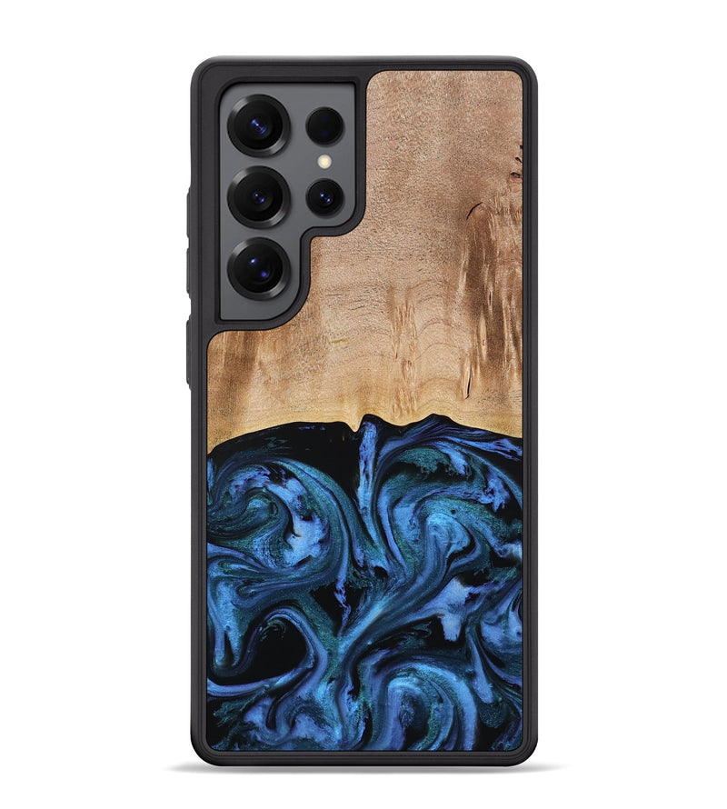 Galaxy S25 Ultra Wood Phone Case - Stacia (Blue, 778027)