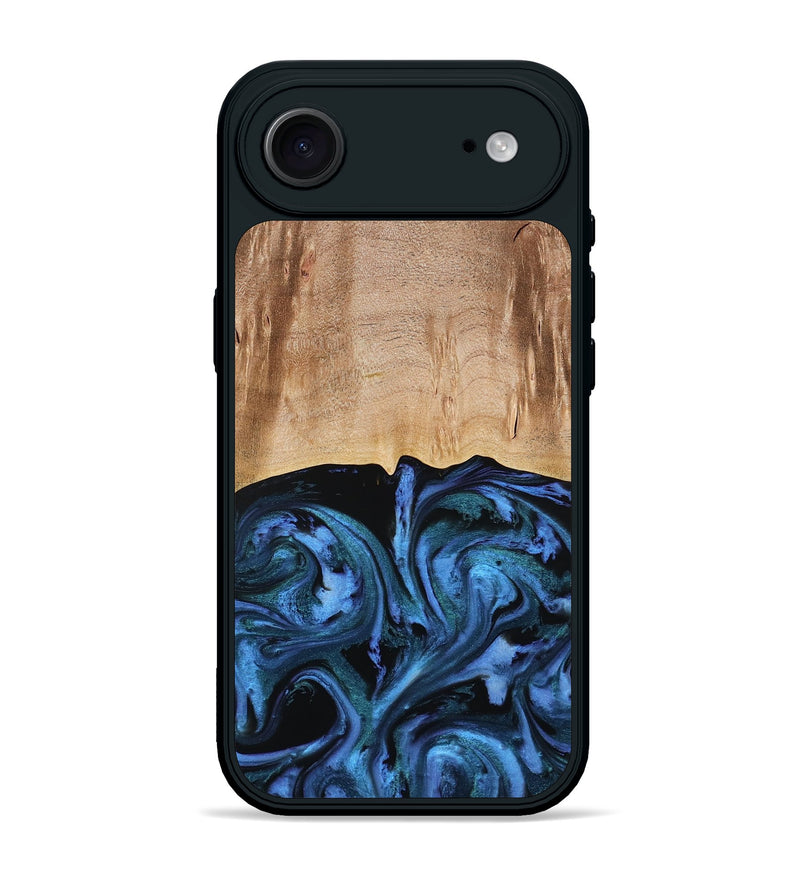 iPhone 17 Air Wood Phone Case - Stacia (Blue, 778027)