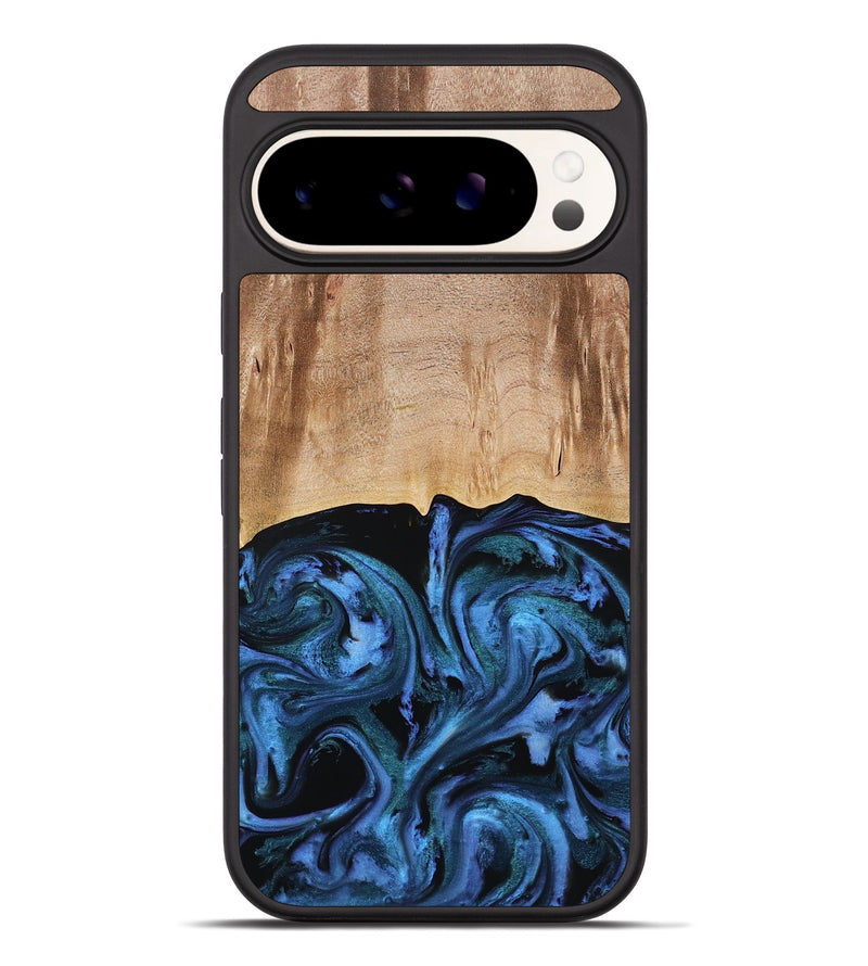 Pixel 10 Pro XL Wood Phone Case - Stacia (Blue, 778027)
