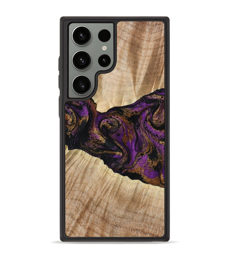 Galaxy S23 Ultra Wood Phone Case - Dorla (Purple, 778269)