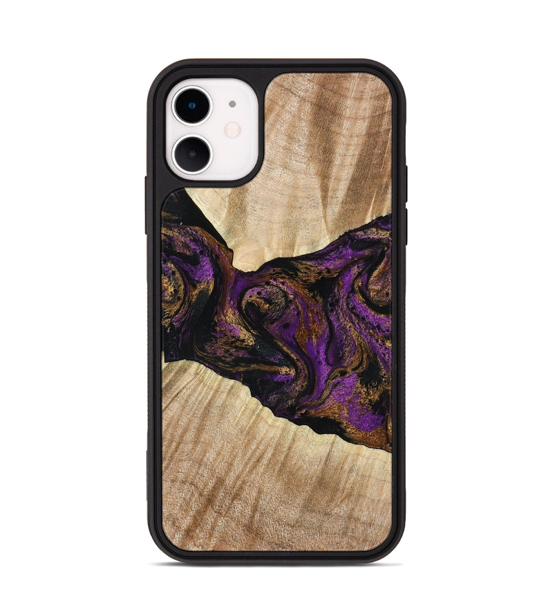 iPhone 11 Wood Phone Case - Dorla (Purple, 778269)