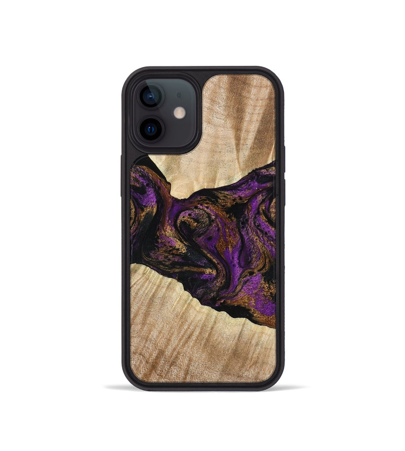 iPhone 12 mini Wood Phone Case - Dorla (Purple, 778269)