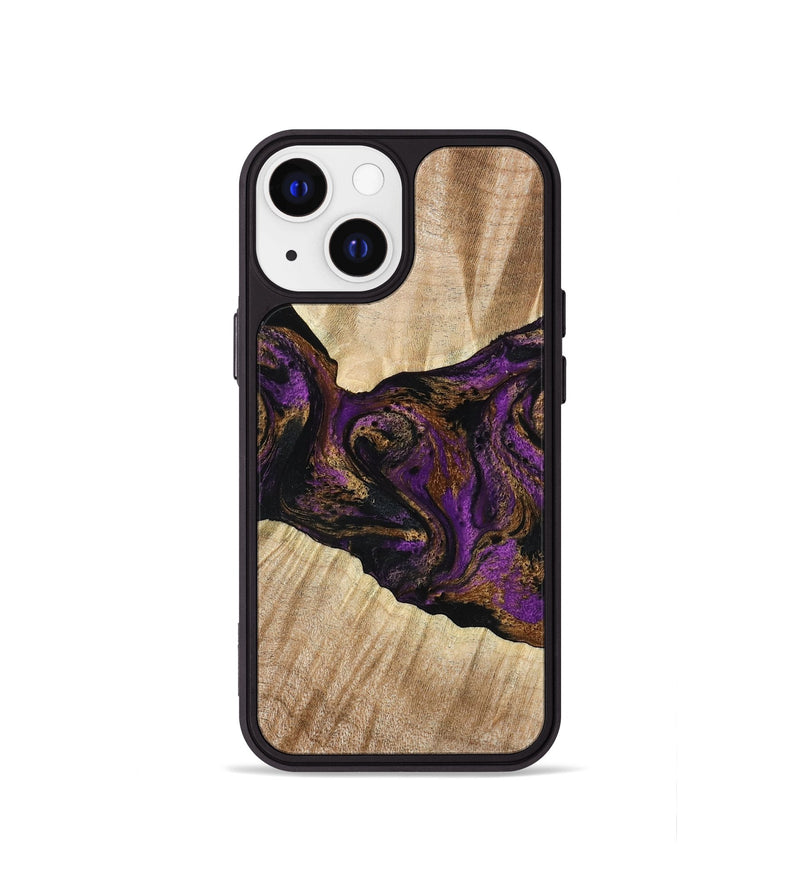 iPhone 13 mini Wood Phone Case - Dorla (Purple, 778269)