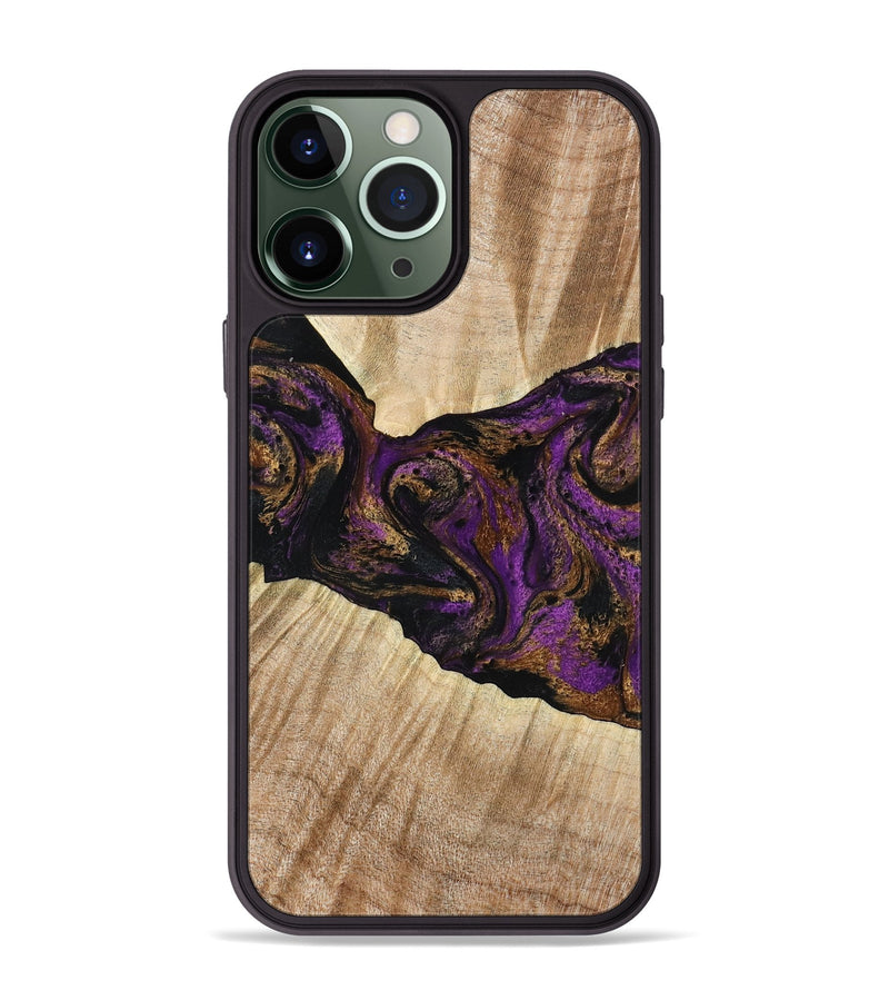 iPhone 13 Pro Max Wood Phone Case - Dorla (Purple, 778269)