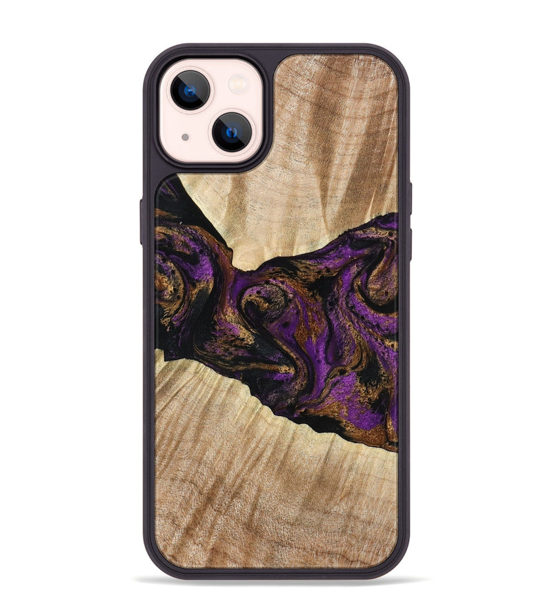 iPhone 14 Plus Wood Phone Case - Dorla (Purple, 778269)