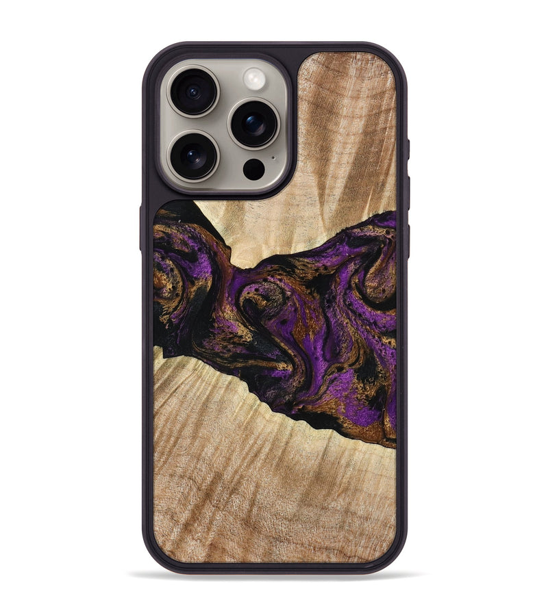 iPhone 15 Pro Max Wood Phone Case - Dorla (Purple, 778269)