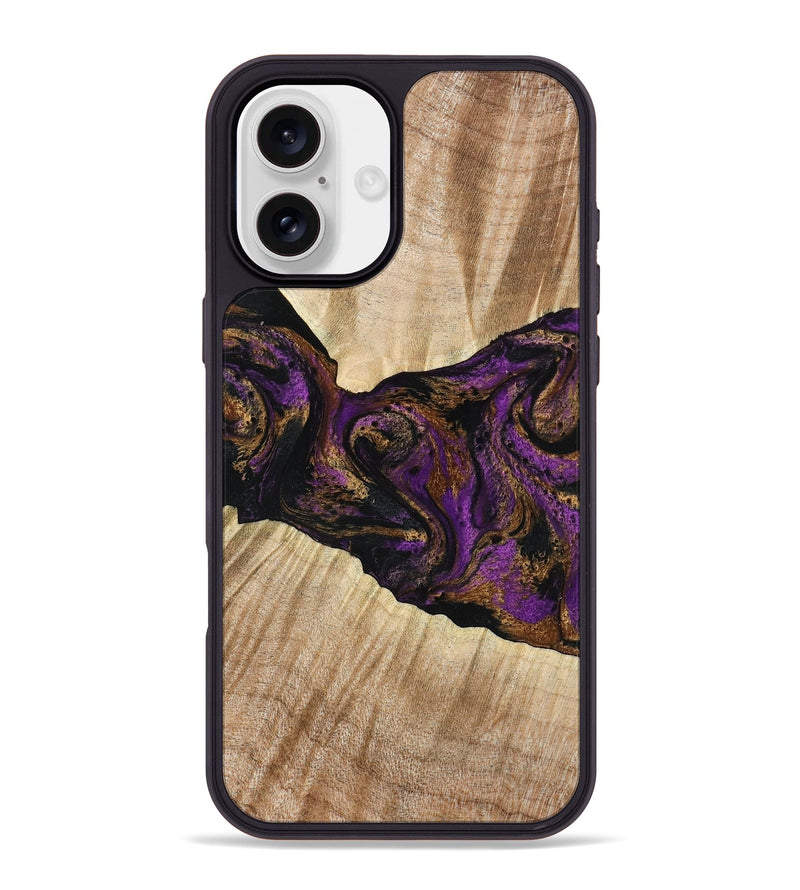iPhone 16 Plus Wood Phone Case - Dorla (Purple, 778269)