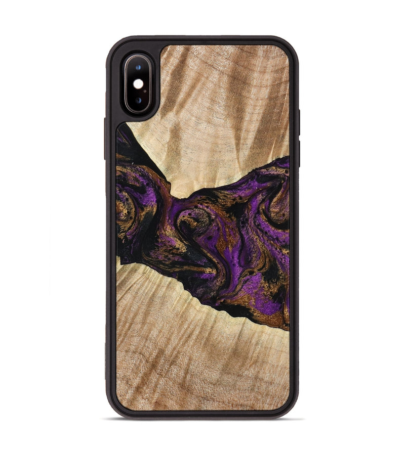 iPhone Xs Max Wood Phone Case - Dorla (Purple, 778269)