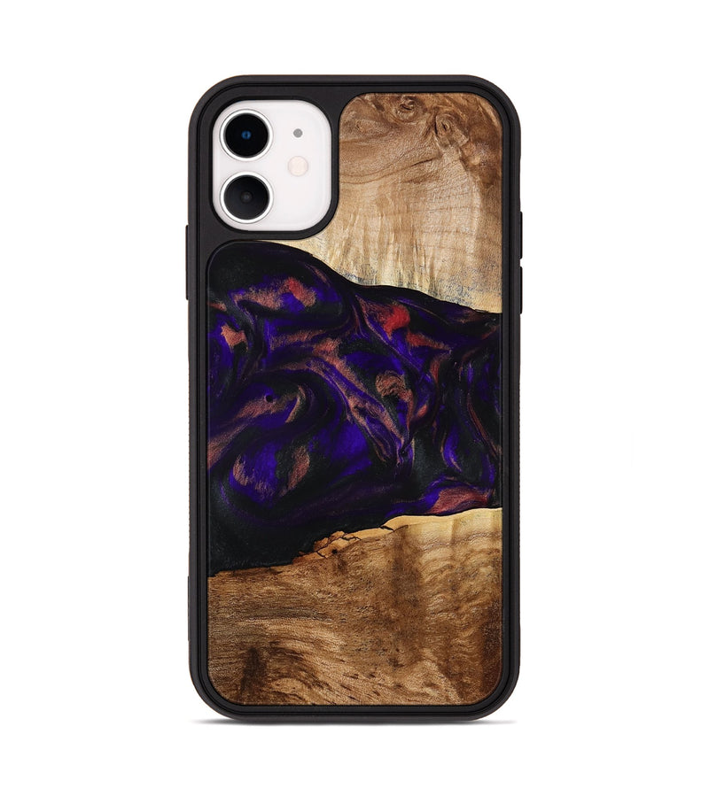 iPhone 11 Wood Phone Case - Alf (Purple, 778272)