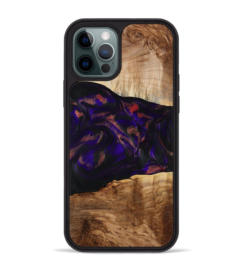 iPhone 12 Pro Max Wood Phone Case - Alf (Purple, 778272)