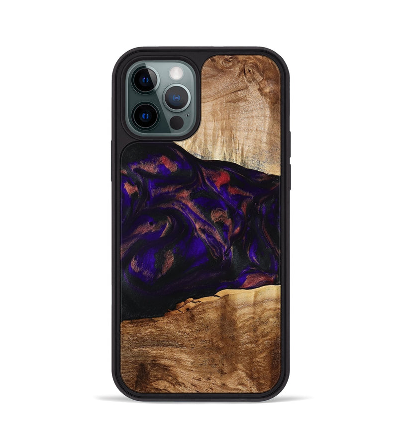 iPhone 12 Pro Wood Phone Case - Alf (Purple, 778272)