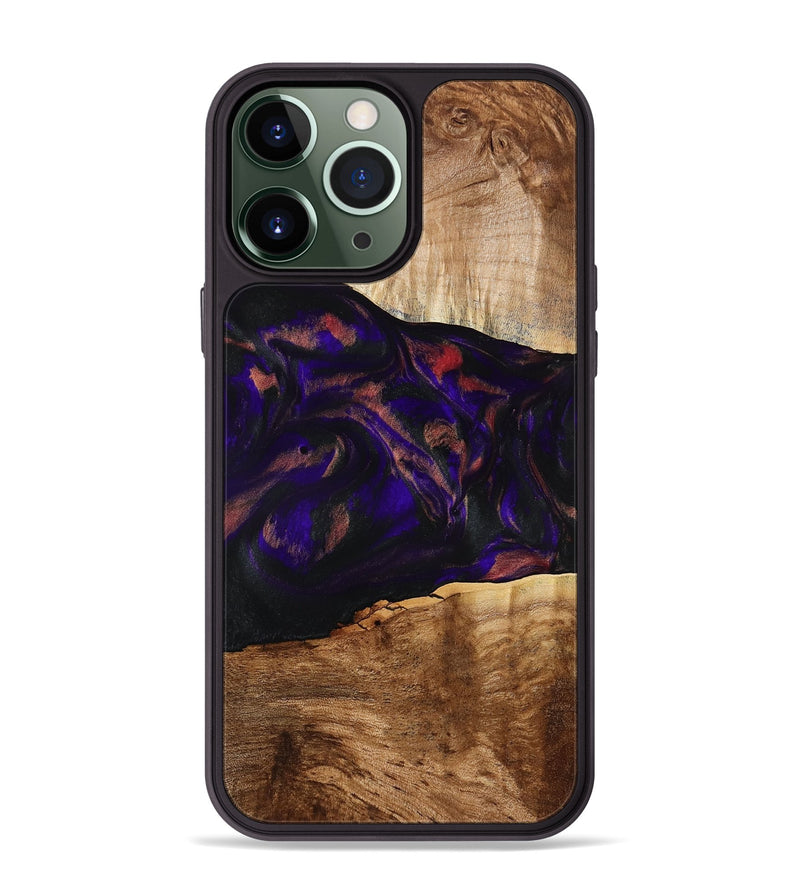 iPhone 13 Pro Max Wood Phone Case - Alf (Purple, 778272)