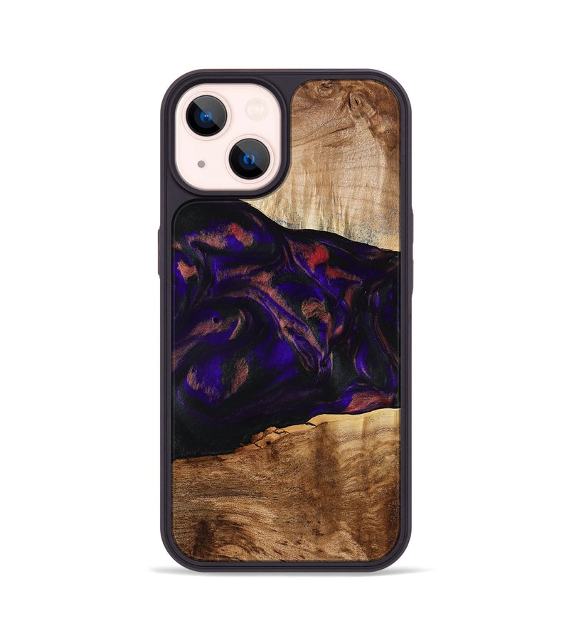 iPhone 14 Wood Phone Case - Alf (Purple, 778272)