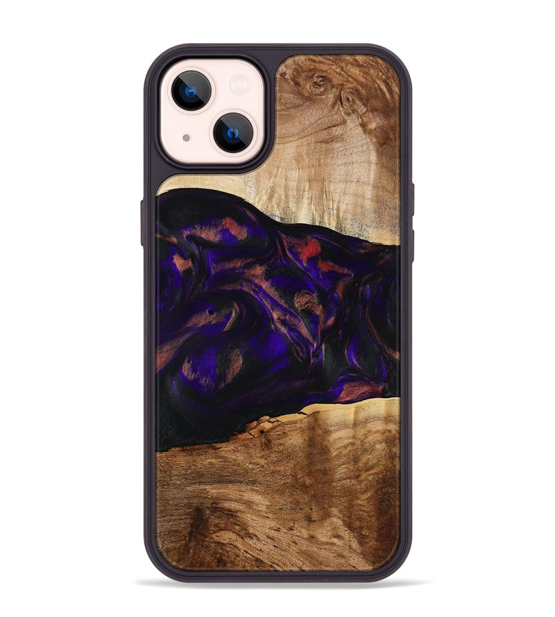 iPhone 14 Plus Wood Phone Case - Alf (Purple, 778272)