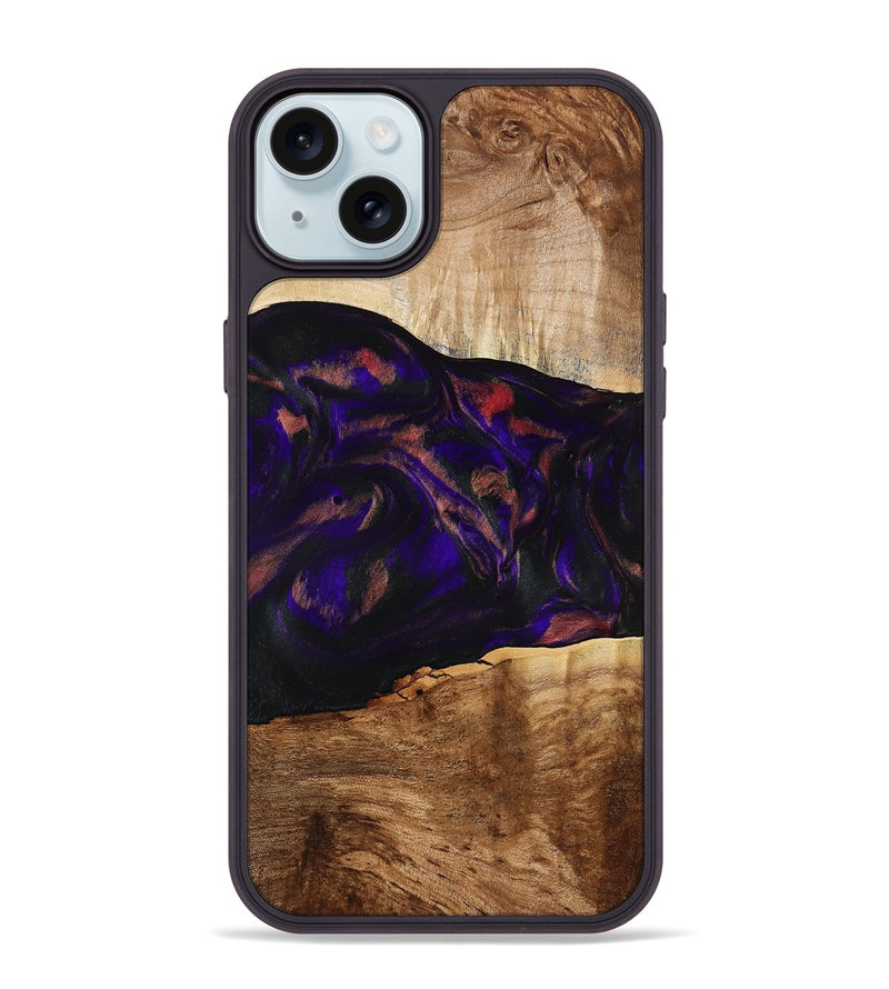 iPhone 15 Plus Wood Phone Case - Alf (Purple, 778272)