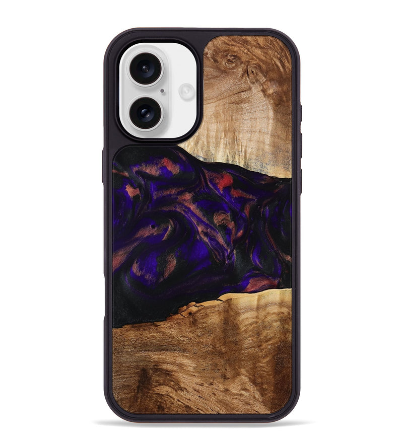 iPhone 16 Plus Wood Phone Case - Alf (Purple, 778272)