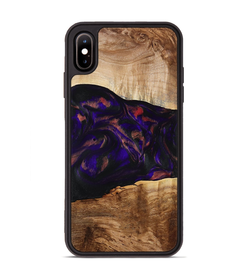iPhone Xs Max Wood Phone Case - Alf (Purple, 778272)