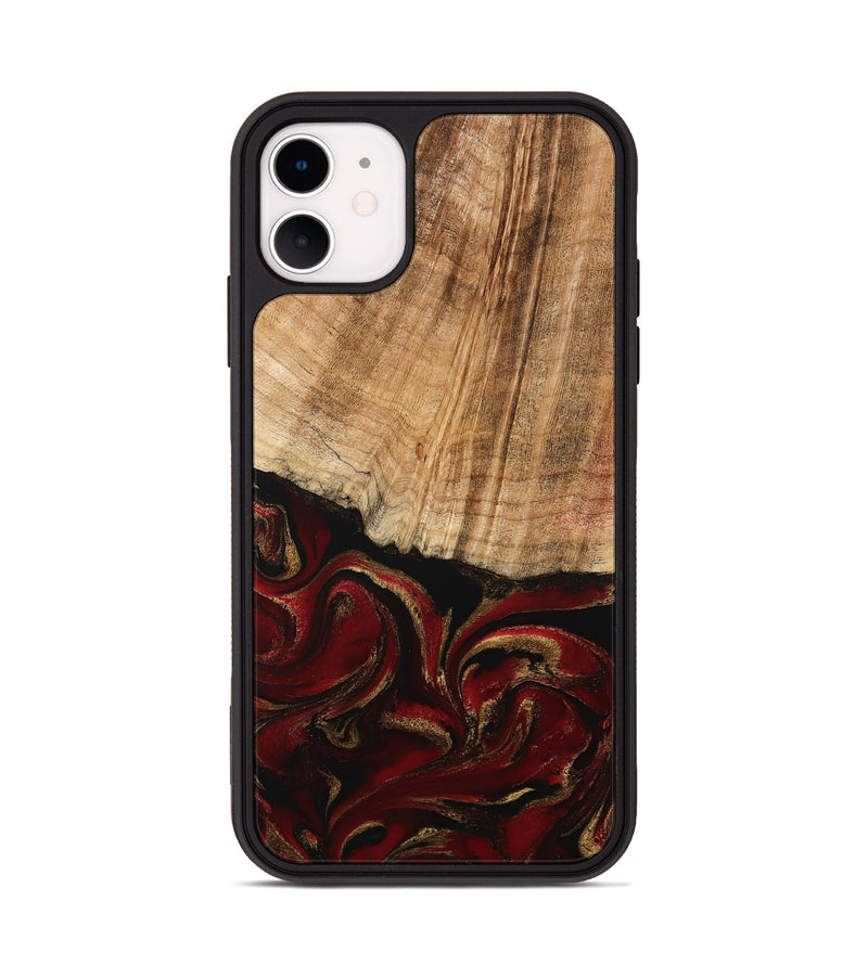 iPhone 11 Wood Phone Case - Lloyd (Red, 778285)