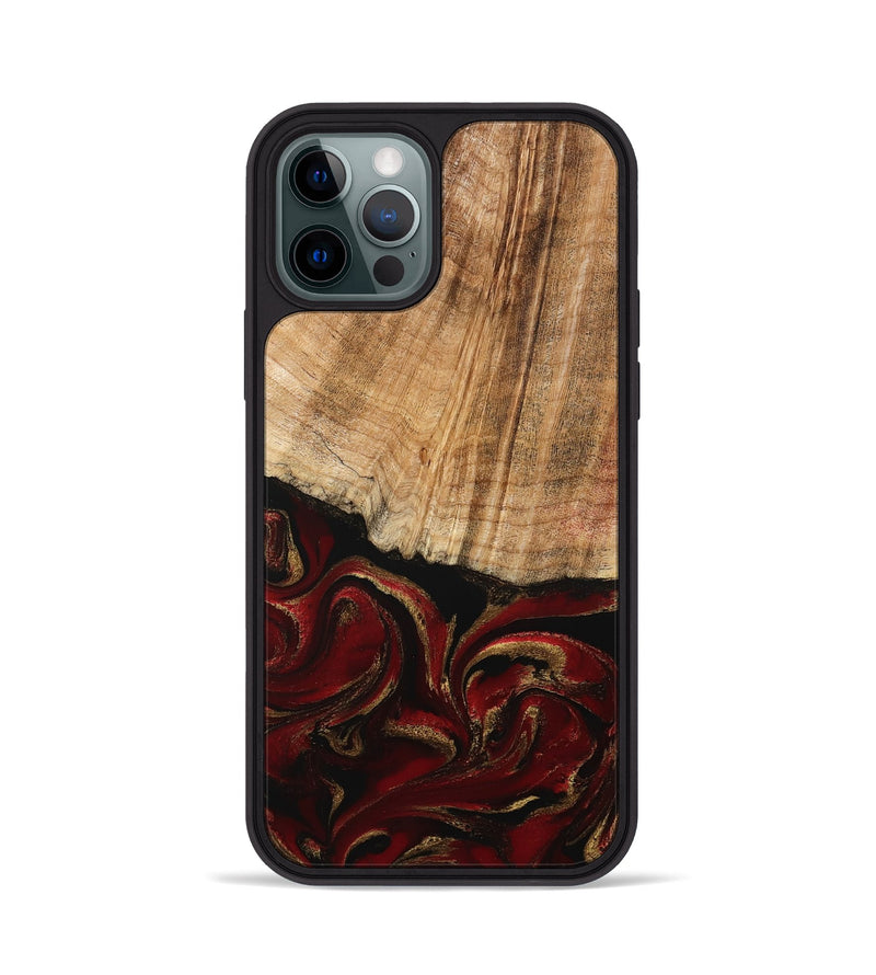 iPhone 12 Pro Wood Phone Case - Lloyd (Red, 778285)