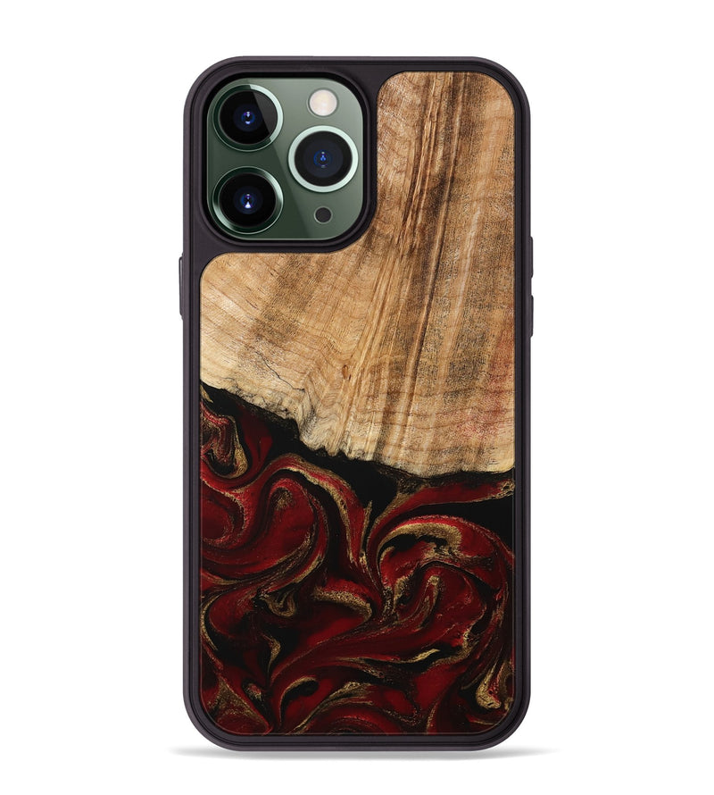 iPhone 13 Pro Max Wood Phone Case - Lloyd (Red, 778285)