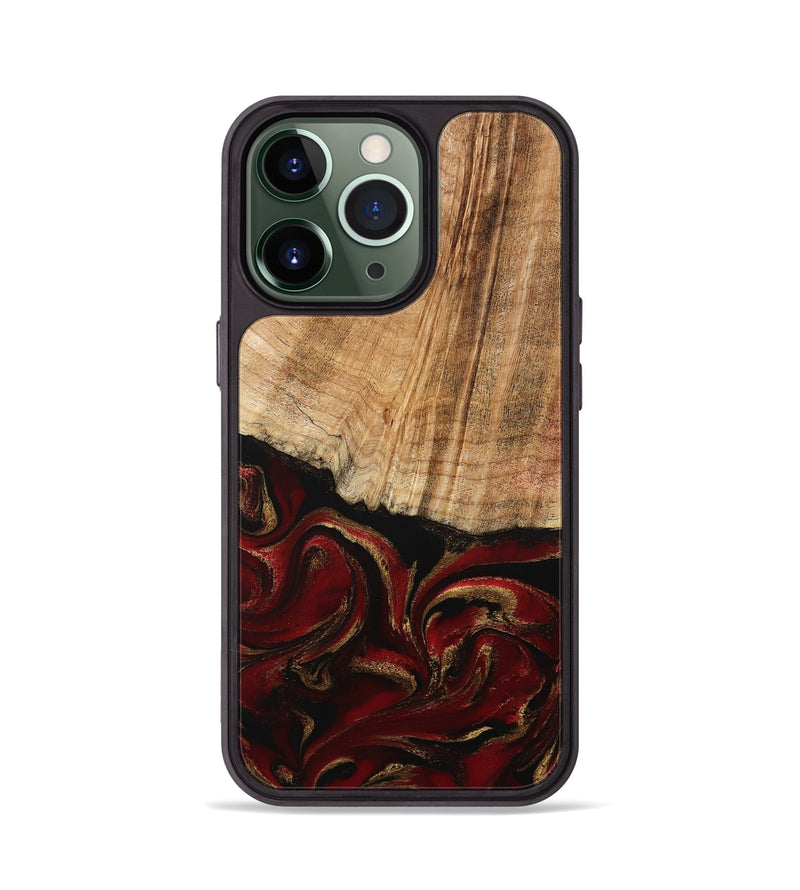 iPhone 13 Pro Wood Phone Case - Lloyd (Red, 778285)