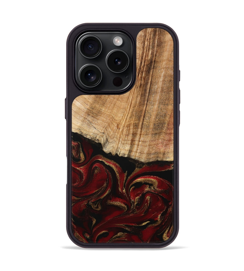 iPhone 16 Pro Wood Phone Case - Lloyd (Red, 778285)