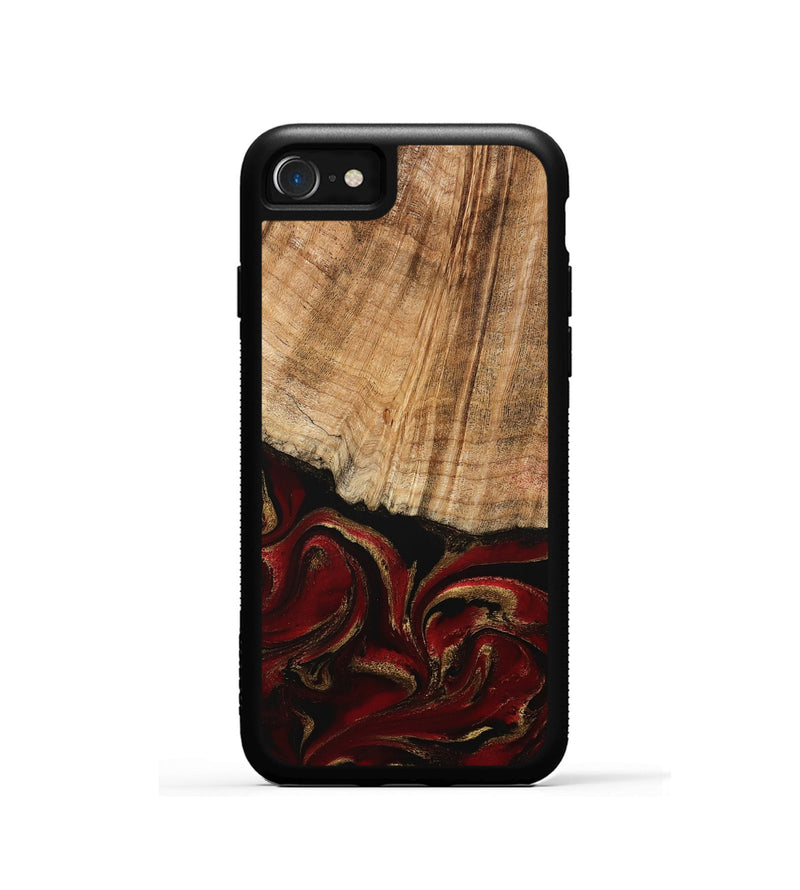 iPhone SE Wood Phone Case - Lloyd (Red, 778285)
