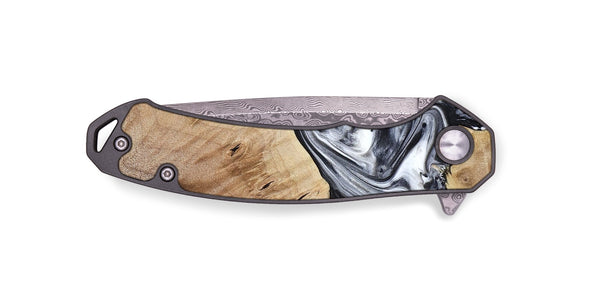 EDC Wood Pocket Knife - Gary (Black & White, 778323)