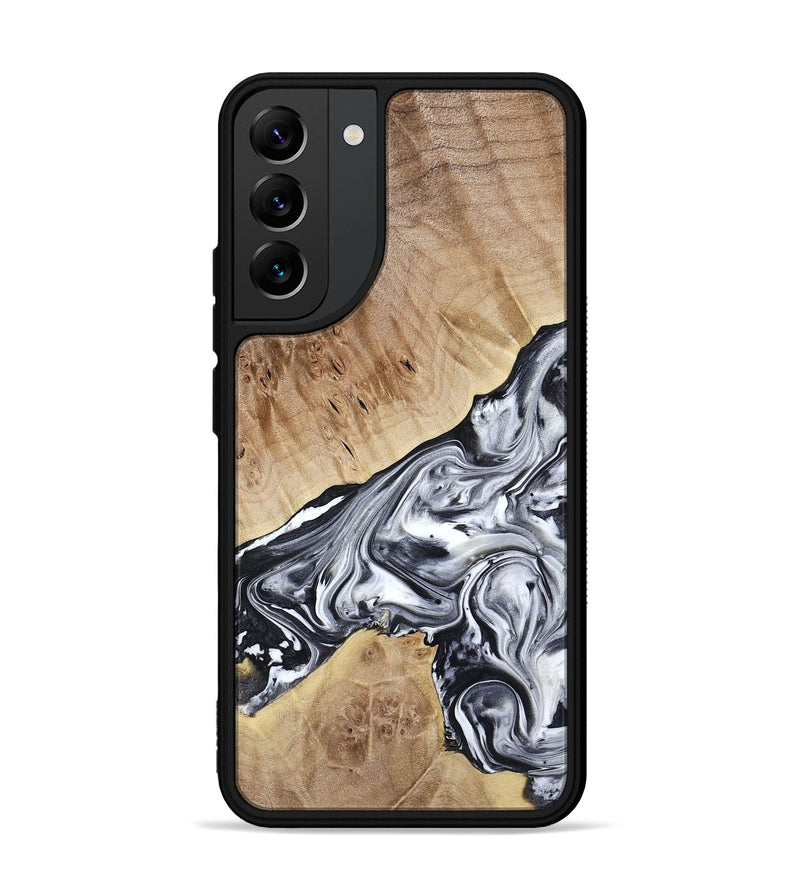 Galaxy S22 Plus Wood Phone Case - Gary (Black & White, 778323)