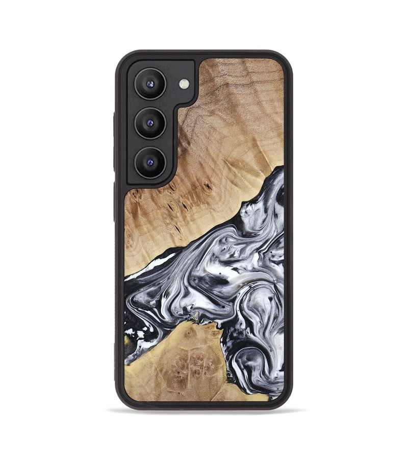 Galaxy S23 Wood Phone Case - Gary (Black & White, 778323)