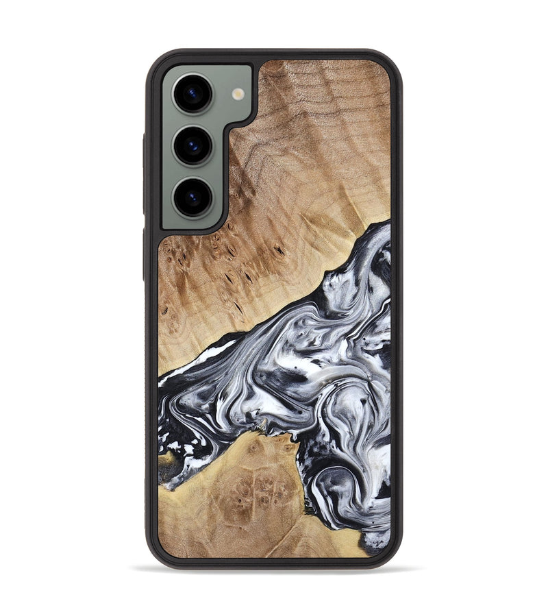 Galaxy S23 Plus Wood Phone Case - Gary (Black & White, 778323)