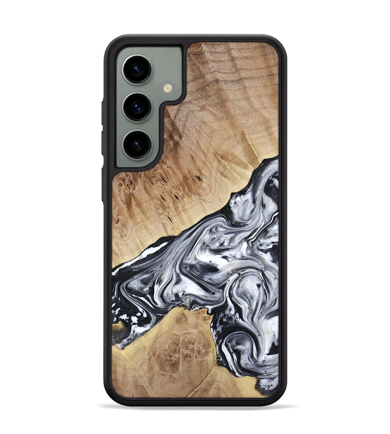 Galaxy S24 Plus Wood Phone Case - Gary (Black & White, 778323)